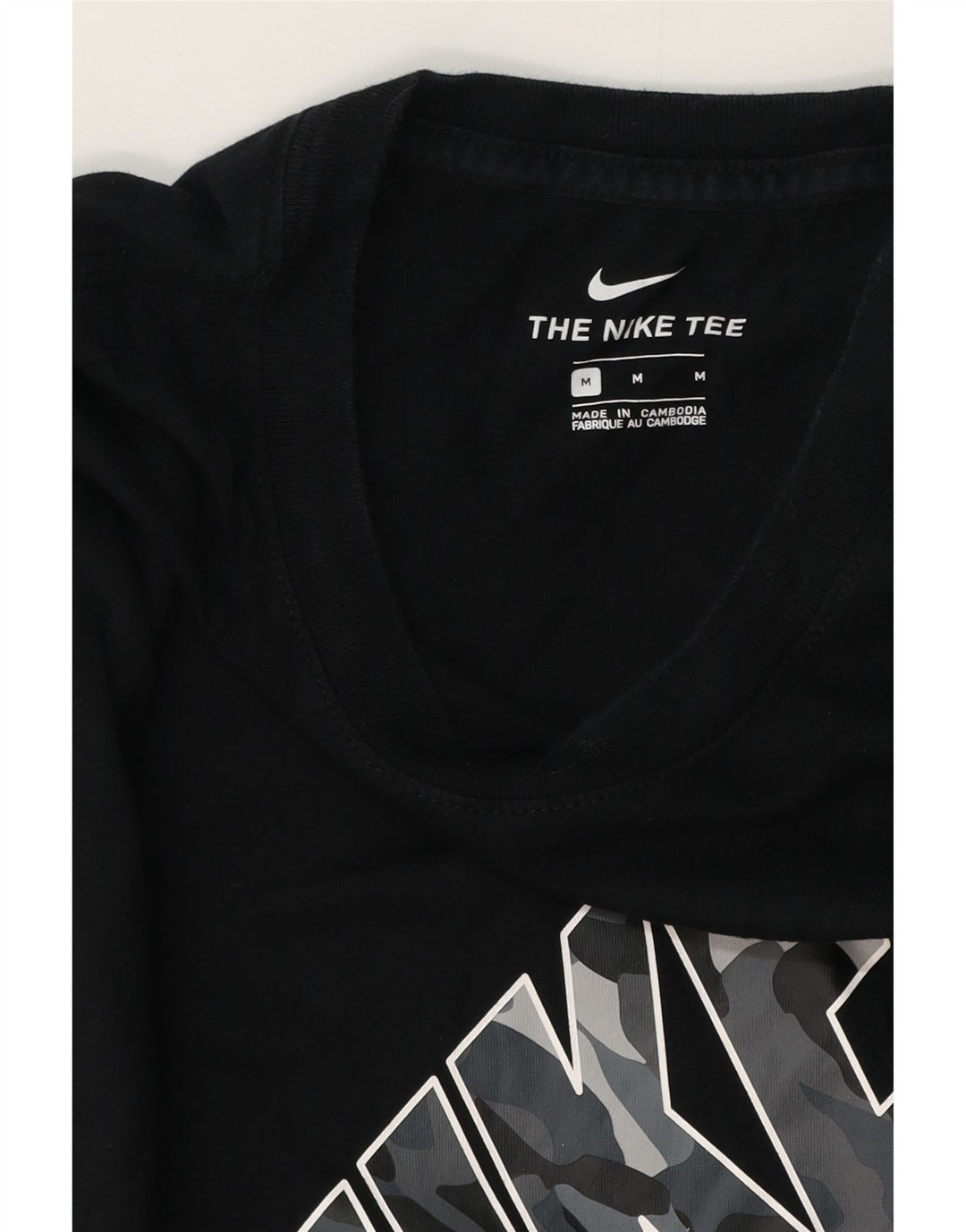 Nike Mens Graphic T-Shirt Top Medium Black