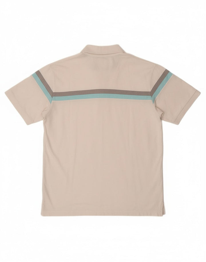 Lee Mens Polo Shirt Medium White Striped