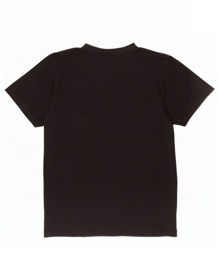 Kappa Mens Graphic T-Shirt Top Large Black Cotton