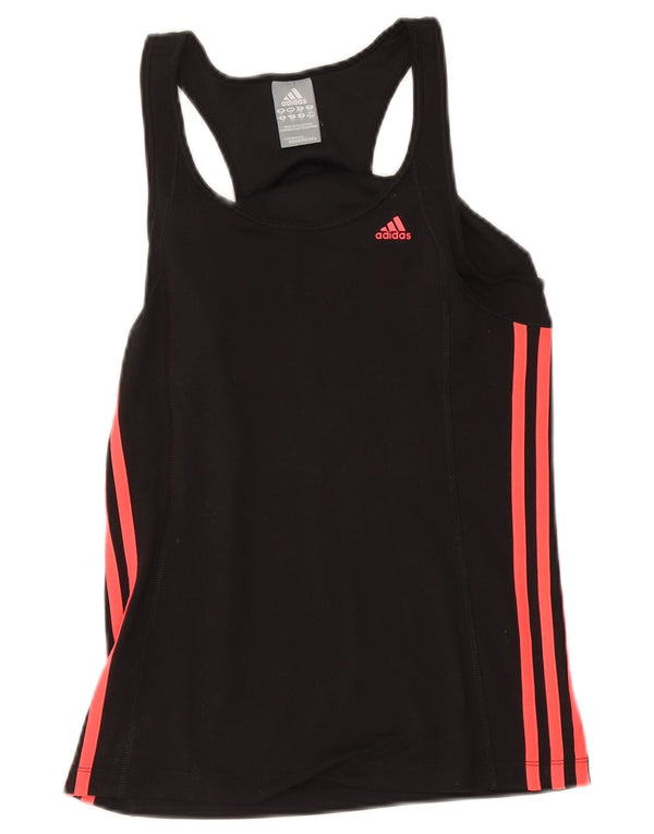 Adidas Womens Climalite Vest Top UK 10 Small Black Polyester