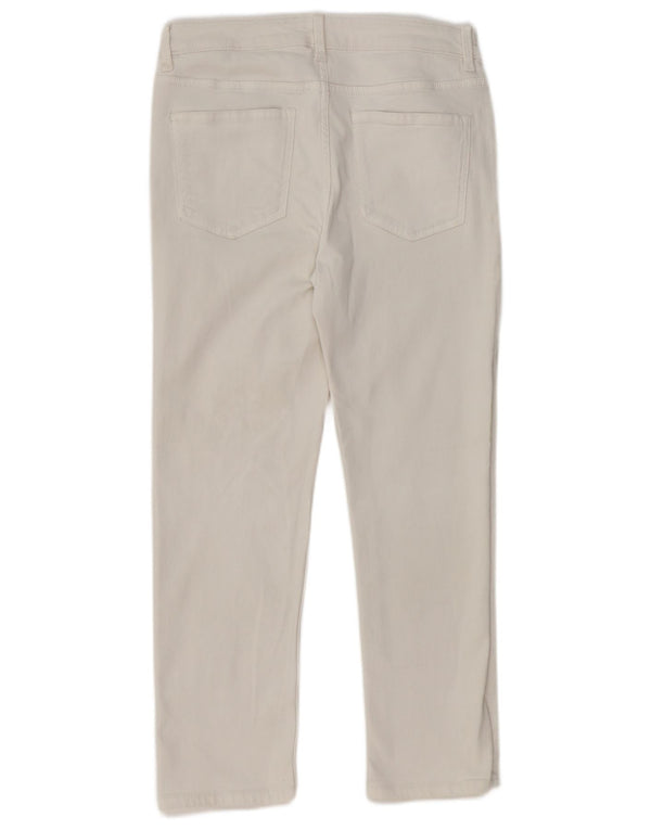 Marks & Spencer Womens The Sienna Straight Jeans UK 12 Medium W30 L26 White
