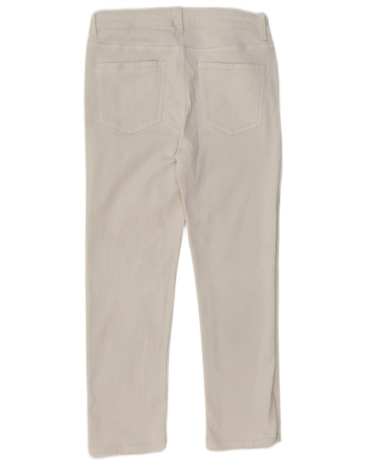 Marks & Spencer Womens The Sienna Straight Jeans UK 12 Medium W30 L26 White