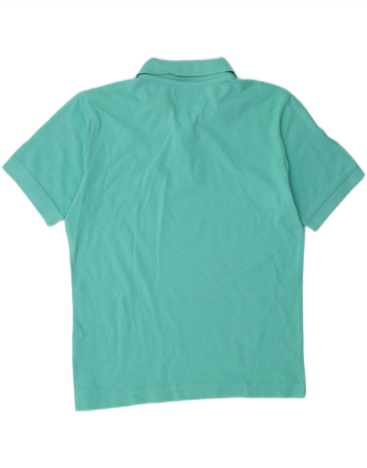KAPPA Girls Polo Shirt 13-14 Years Large Turquoise Cotton