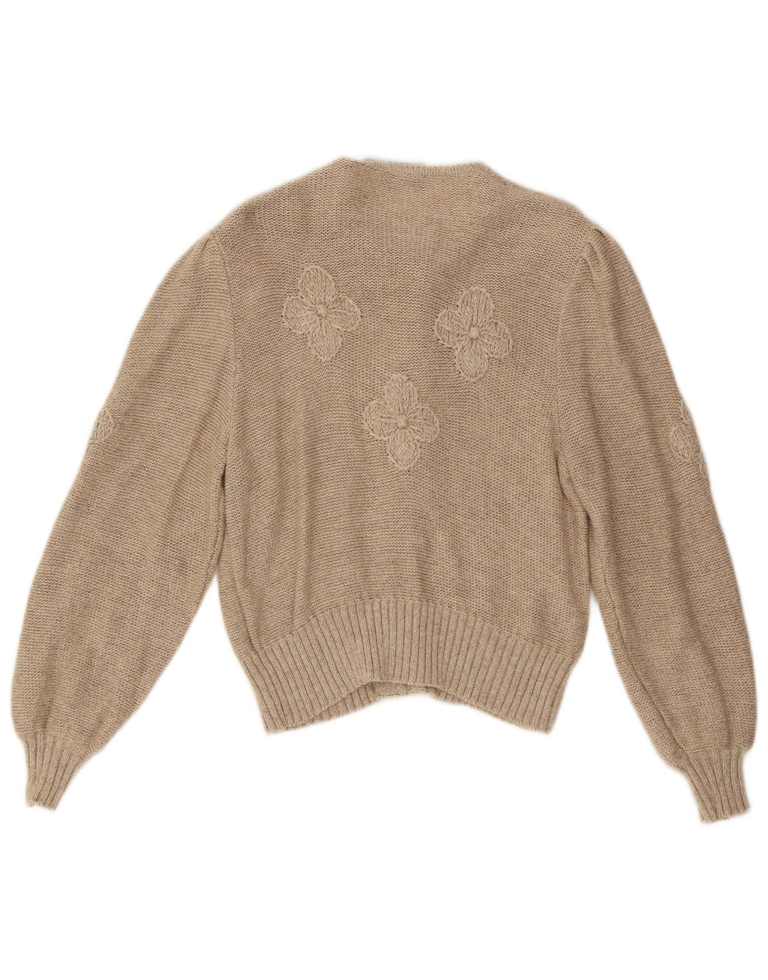 Stapf Womens Cardigan Sweater UK 12 Medium Beige Floral