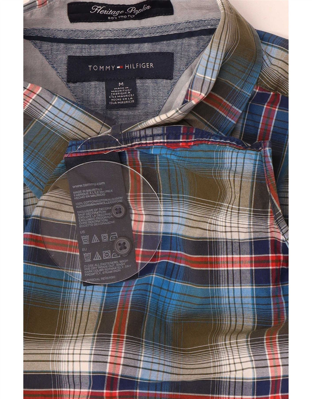 Tommy Hilfiger Mens Shirt Medium Multicoloured Plaid