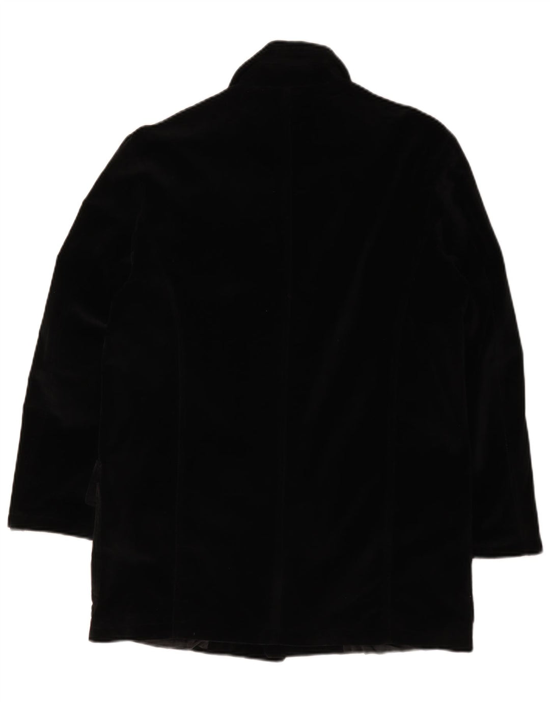 Vintage Mens Velvet Utility Jacket IT 46 Small Black Cotton
