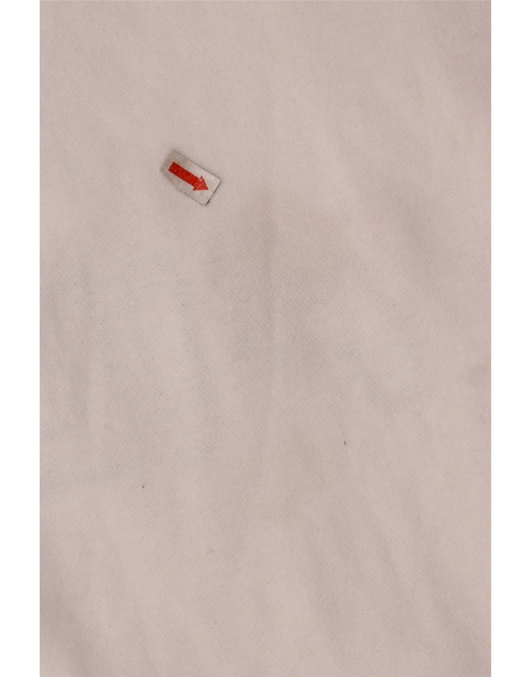 FILA Womens Graphic Zip Neck Sweatshirt Jumper UK 16 Large White Cotton