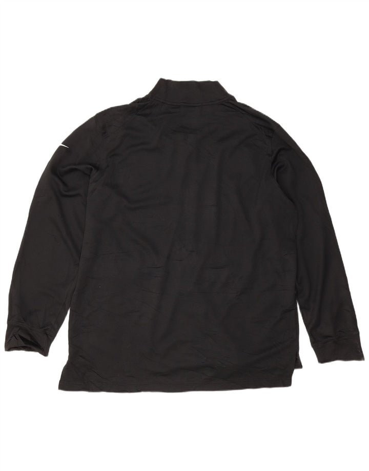 Nike Mens Dri Fit Tracksuit Top Jacket XL Black Polyester