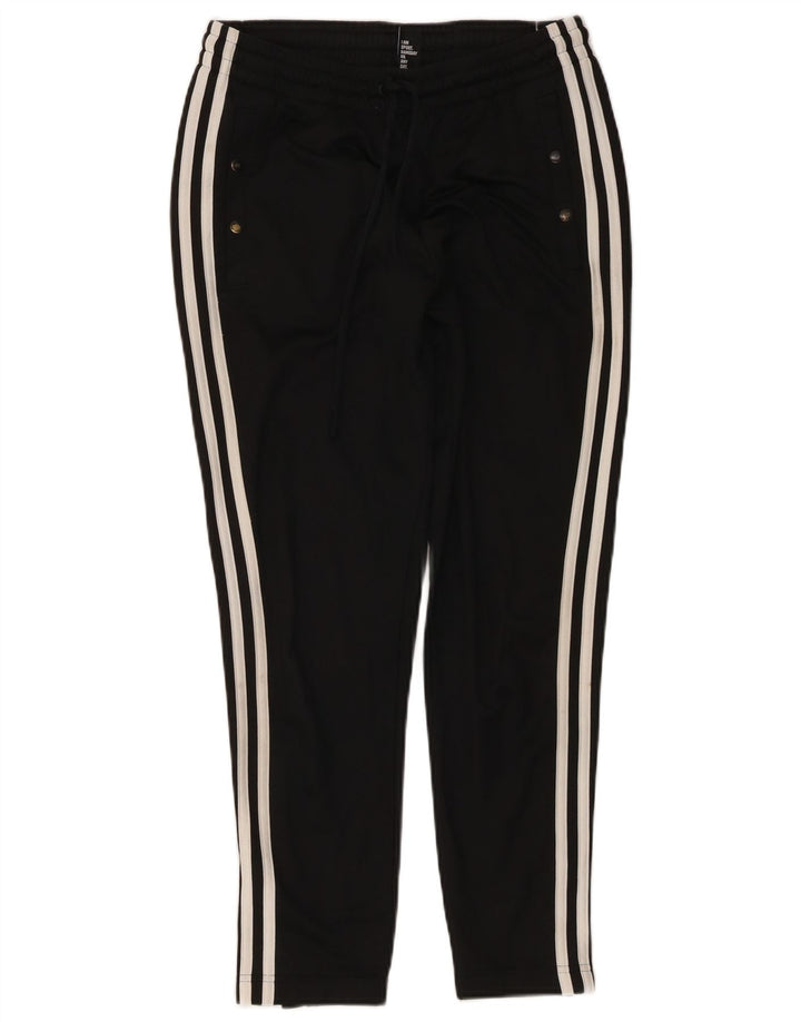 ADIDAS Womens Tracksuit Trousers UK 8/10 Small Black Polyester