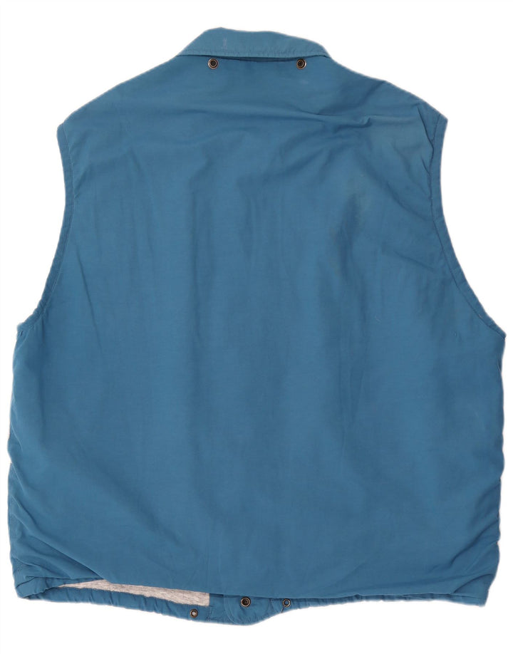 Carrera Mens Graphic Gilet UK 42 XL Blue Colourblock Polyester