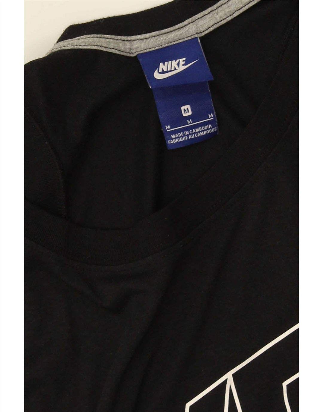Nike Womens Graphic Vest Top UK 14 Medium Black