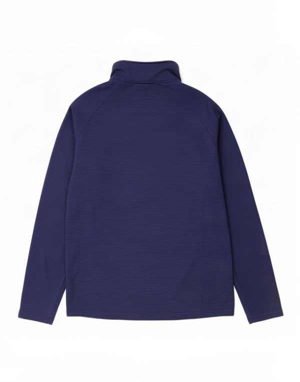 North Ridge Mens Zip Neck Pullover Tracksuit Top Large Blue Striped