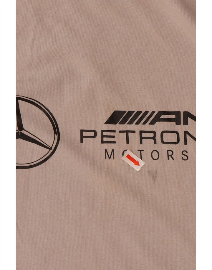 PUMA Mens Graphic T-Shirt Top Small Grey Cotton