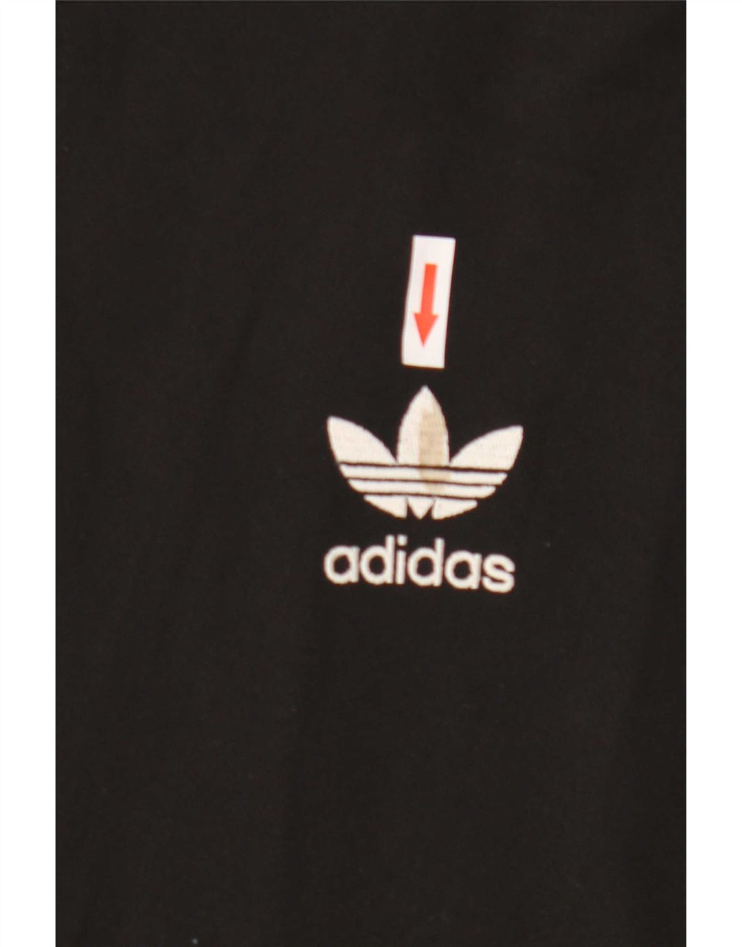 Adidas Mens Tracksuit Top Jacket UK 36/38 Small Black Polyester