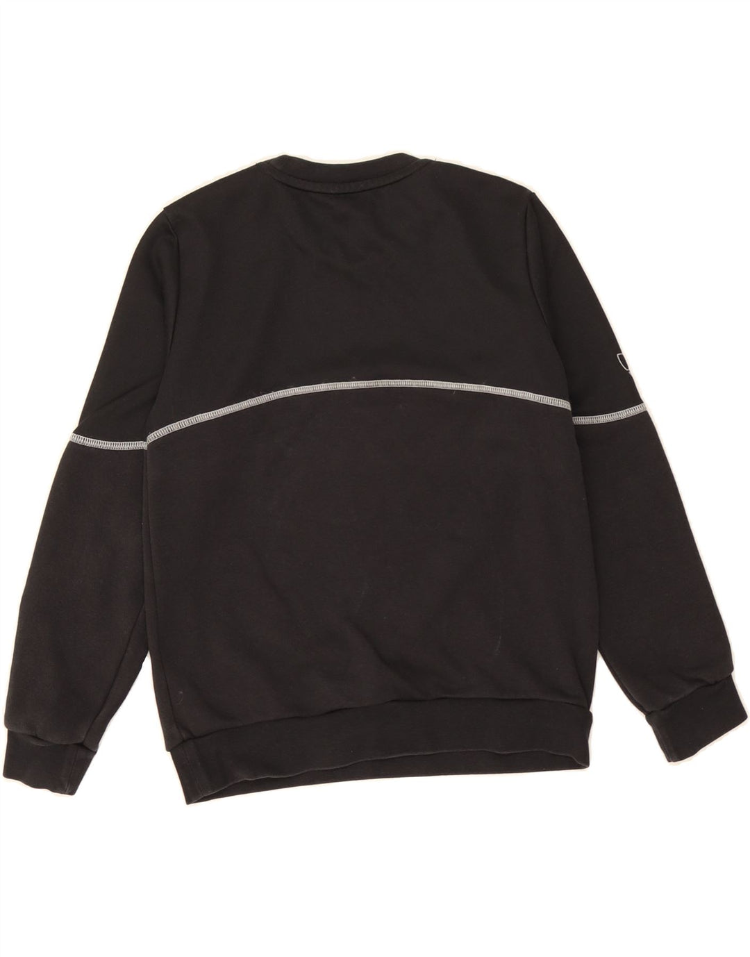 ADIDAS Boys Graphic Sweatshirt Jumper 9-10 Years Black Cotton Vintage Adidas and Second-Hand Adidas from Messina Hembry 