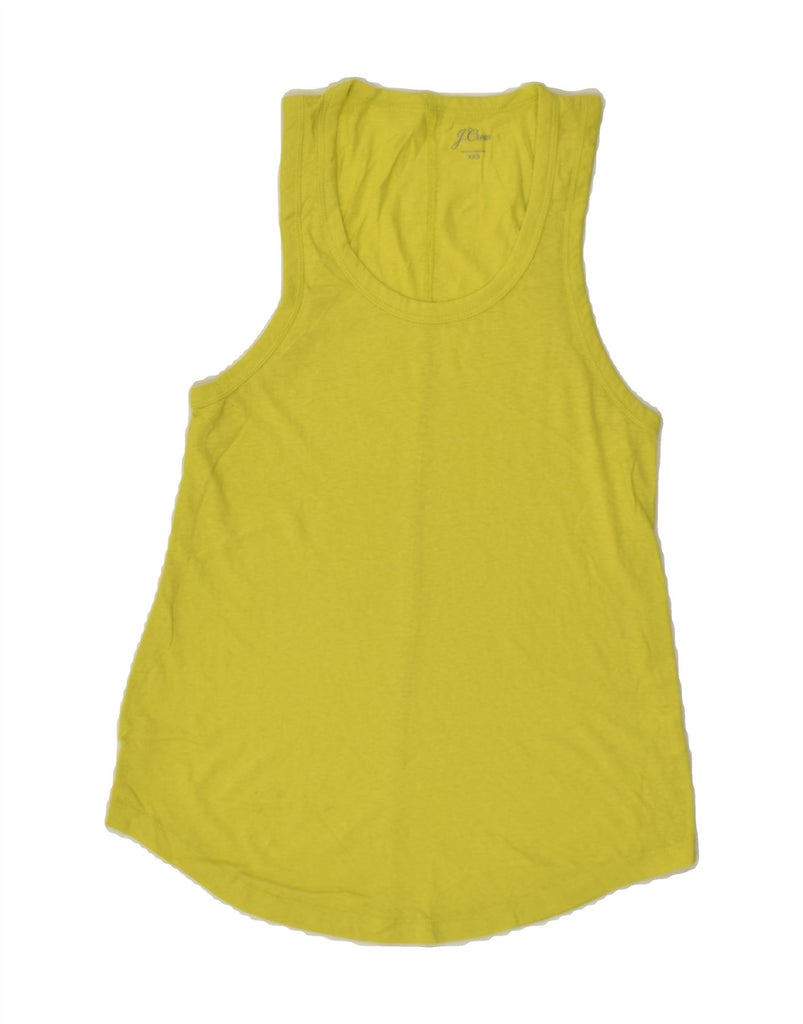 J. CREW Womens Vest Top UK 4 2XS Green Cotton | Vintage J. Crew | Thrift | Second-Hand J. Crew | Used Clothing | Messina Hembry 