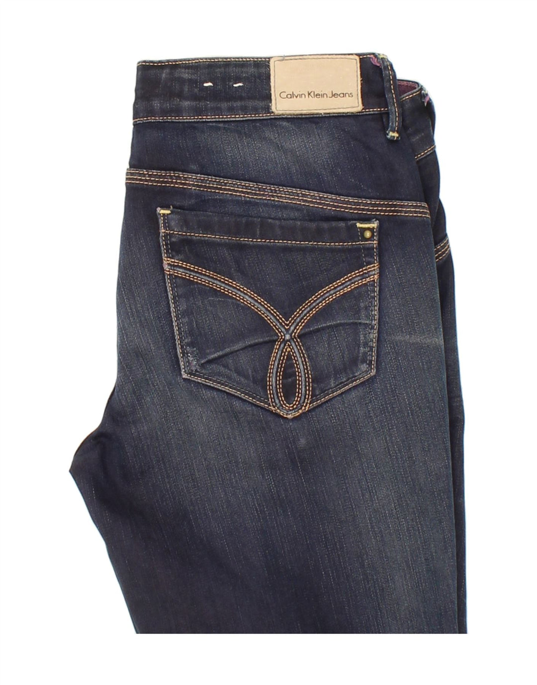 CALVIN KLEIN Womens Slim Jeans W28 L29  Navy Blue Cotton Vintage Calvin Klein and Second-Hand Calvin Klein from Messina Hembry 