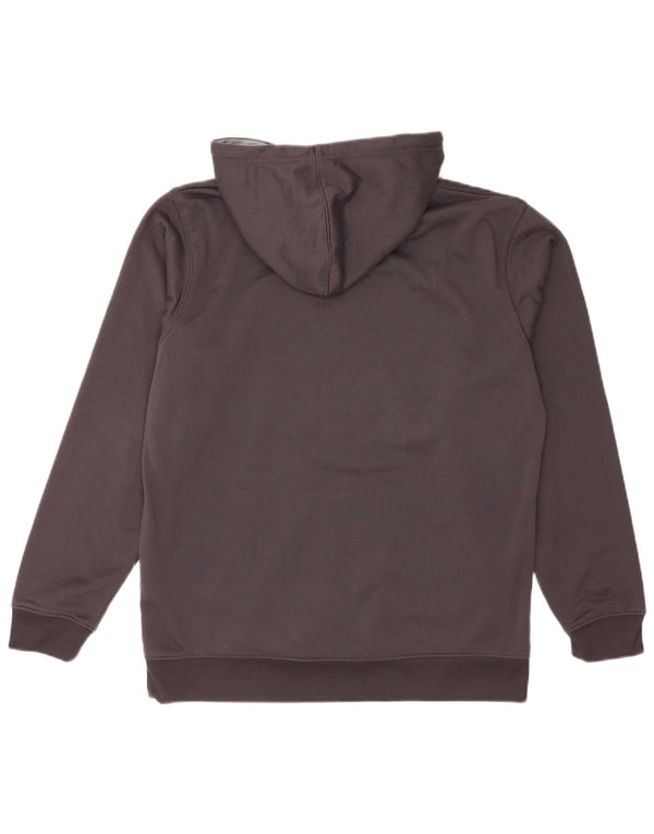 Reebok Mens Hoodie Jumper Medium Grey Polyester