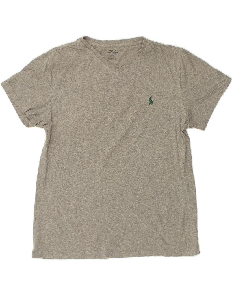 POLO RALPH LAUREN Mens T-Shirt Top Medium Grey Cotton | Vintage Polo Ralph Lauren | Thrift | Second-Hand Polo Ralph Lauren | Used Clothing | Messina Hembry 