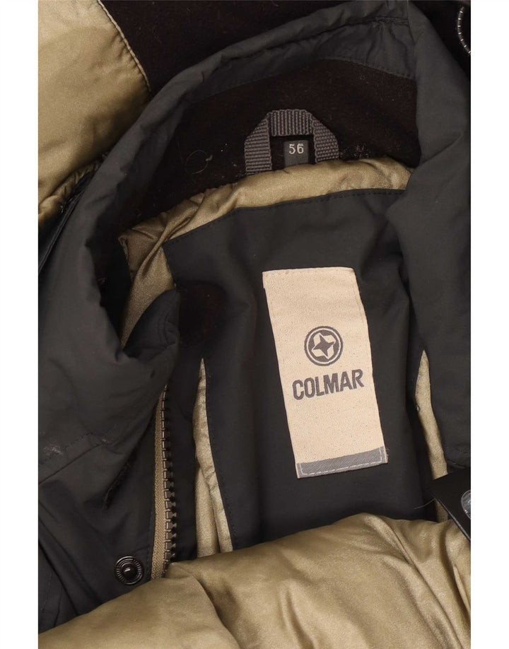 Colmar Mens Hooded Windbreaker Jacket IT 56 XL Grey Polyamide