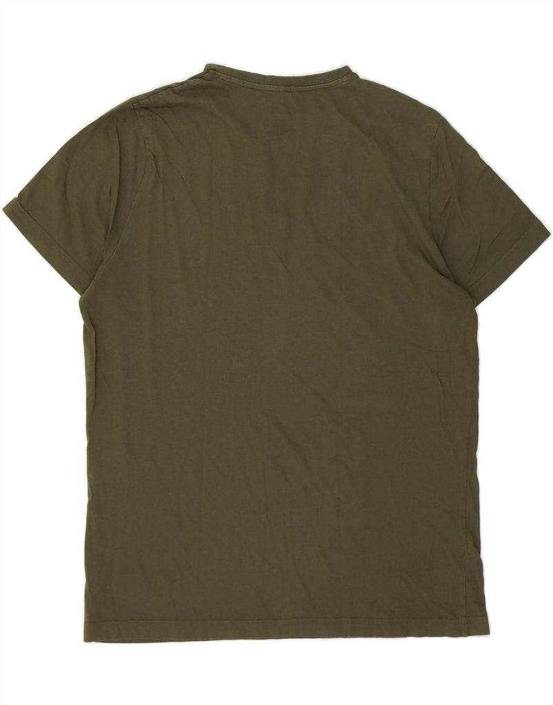 PUMA Mens Graphic T-Shirt Top Large Green Cotton Vintage Puma and Second-Hand Puma from Messina Hembry 