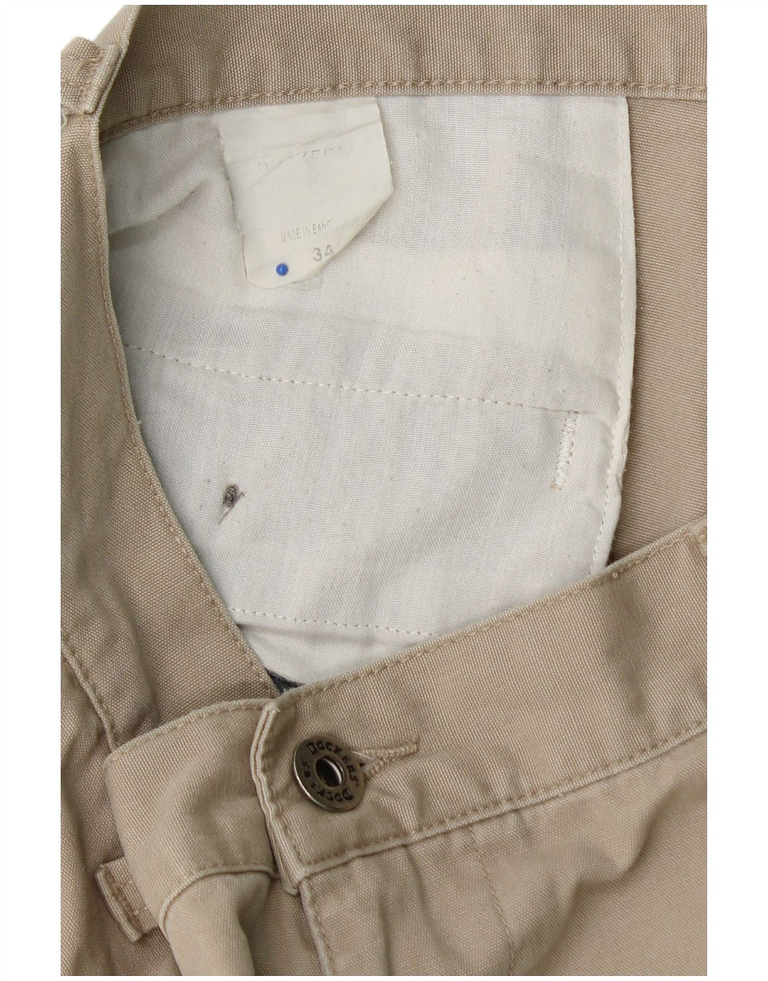 DOCKERS Mens Khakis Cargo Shorts W34 Large  Beige