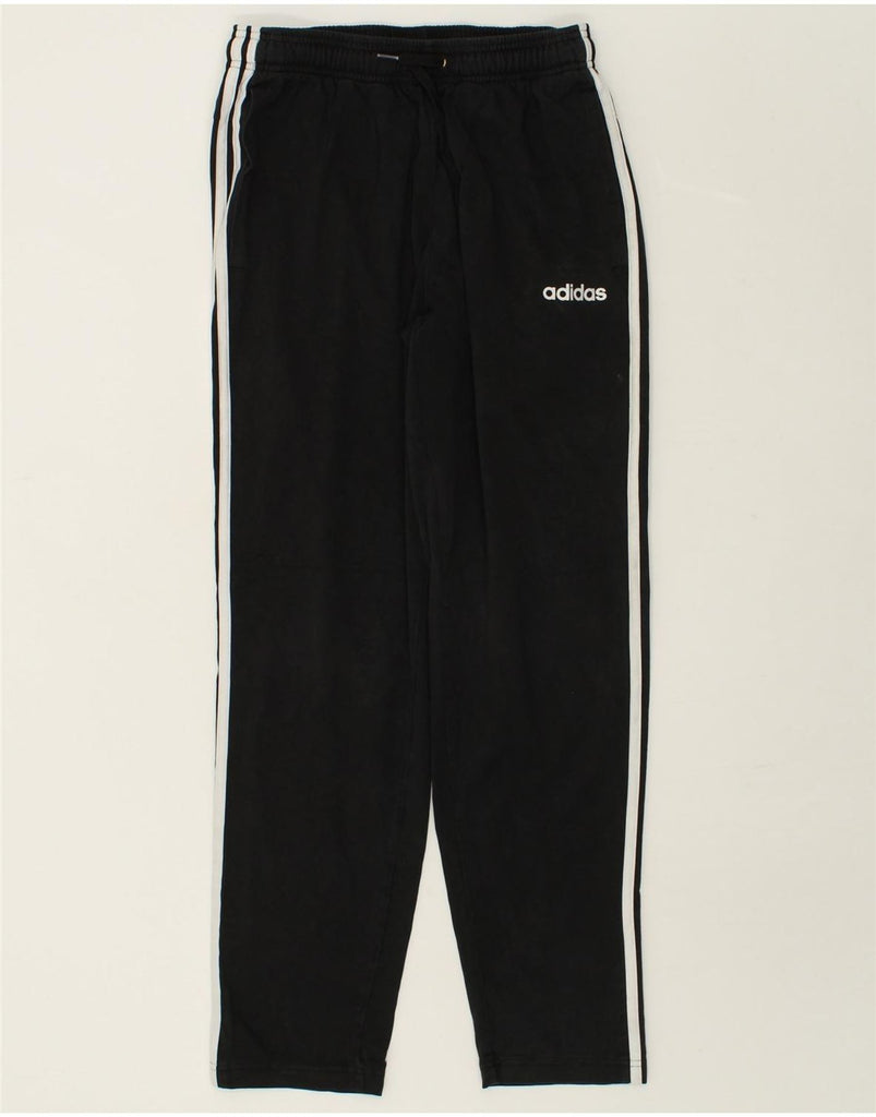 ADIDAS Mens Tracksuit Trousers Medium Black Cotton | Vintage Adidas | Thrift | Second-Hand Adidas | Used Clothing | Messina Hembry 