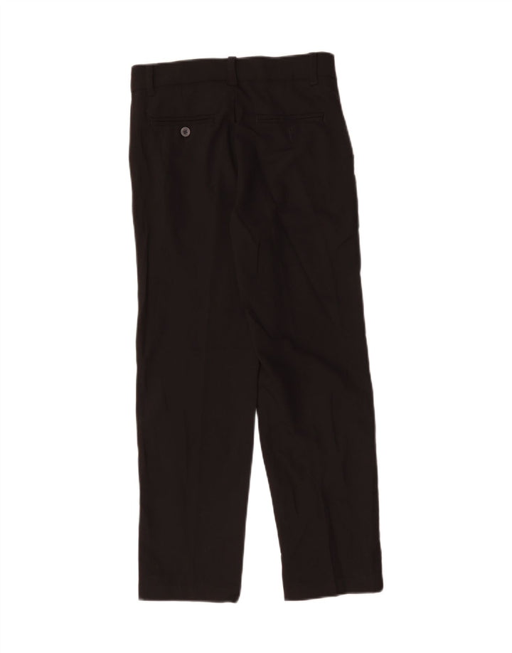 Izod Boys Straight Chino Trousers 9-10 Years W26 L24 Black Polyester