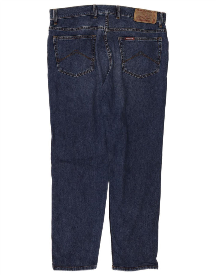 CARRERA Mens 700 Straight Jeans W36 L28 Navy Blue Cotton
