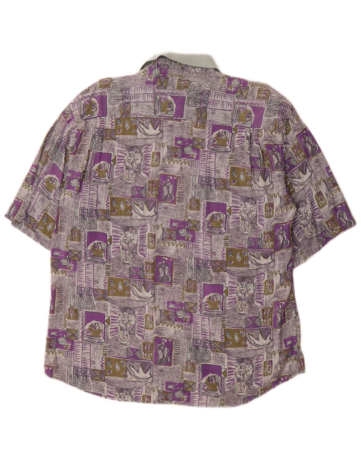 Globe Trotter Mens Short Sleeve Shirt Size 41/42 Large Multicoloured