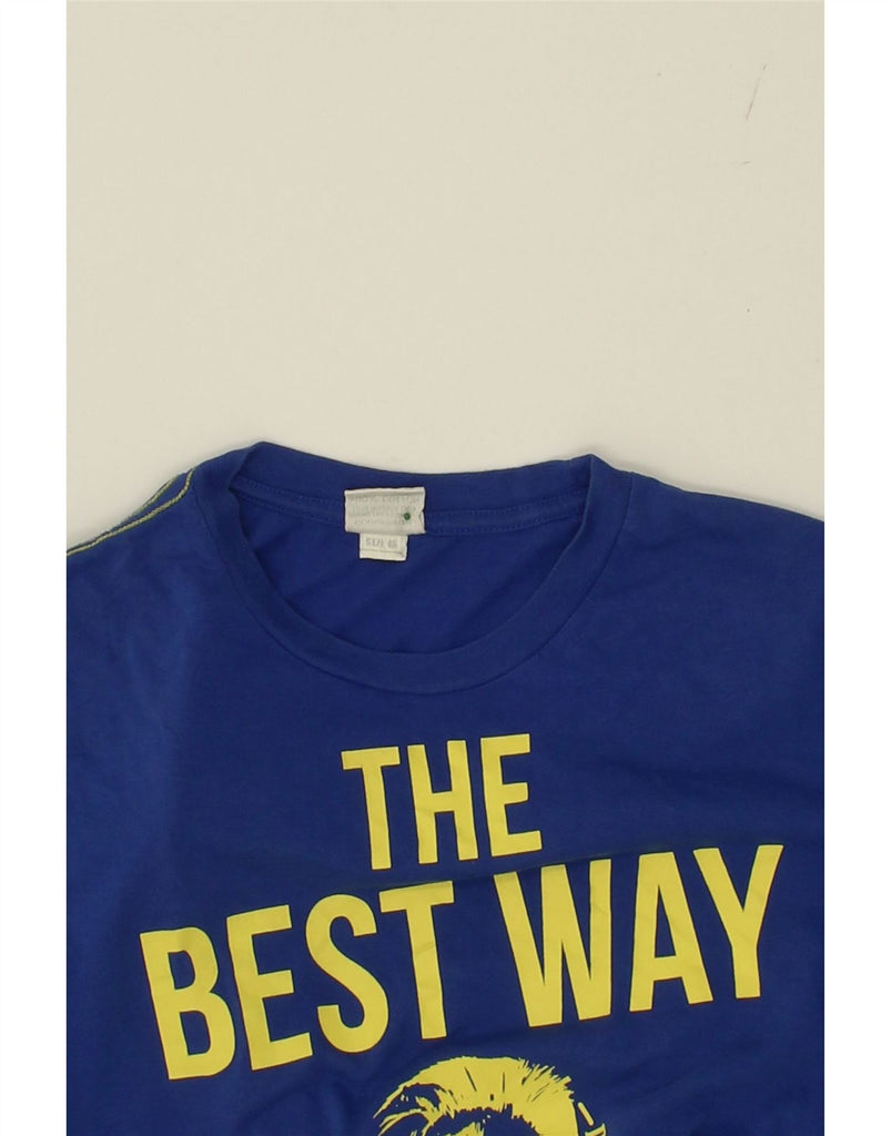 DIESEL Boys Graphic T-Shirt Top 15-16 Years Blue Cotton Vintage Diesel and Second-Hand Diesel from Messina Hembry 