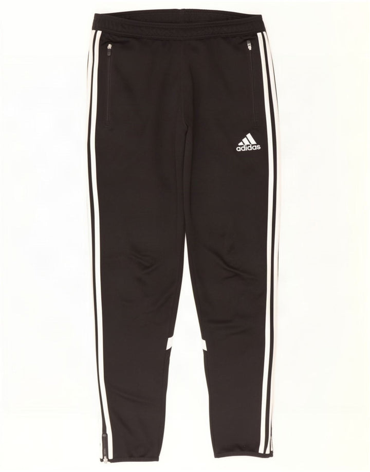 Adidas Mens Climalite Tracksuit Trousers Medium Black Colourblock Polyester