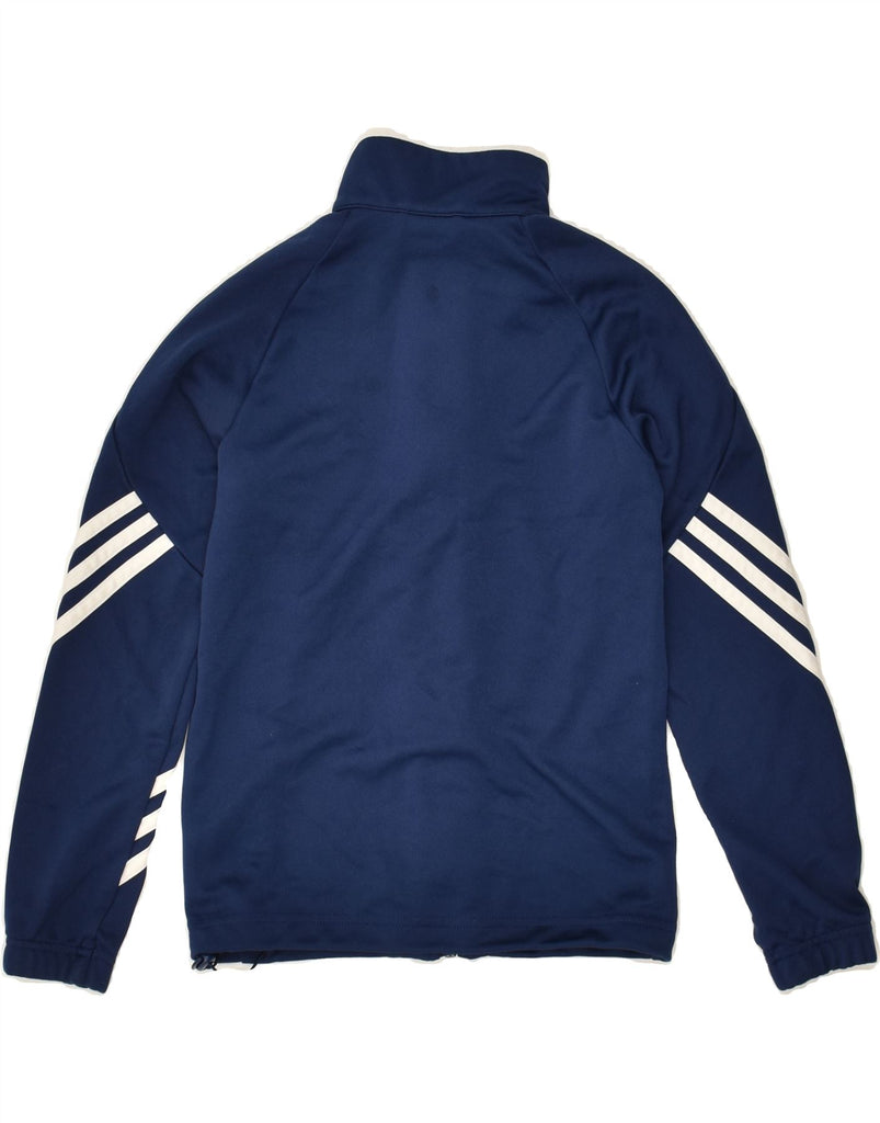 ADIDAS Boys Tracksuit Top Jacket 7-8 Years Navy Blue Polyester | Vintage Adidas | Thrift | Second-Hand Adidas | Used Clothing | Messina Hembry 