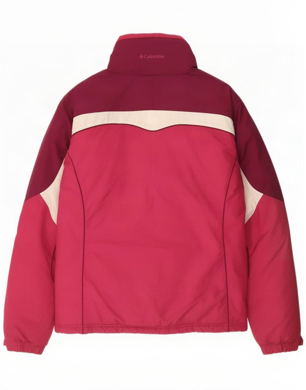 Columbia Girls Ski Jacket 15-16 Years Pink Colourblock Polyester