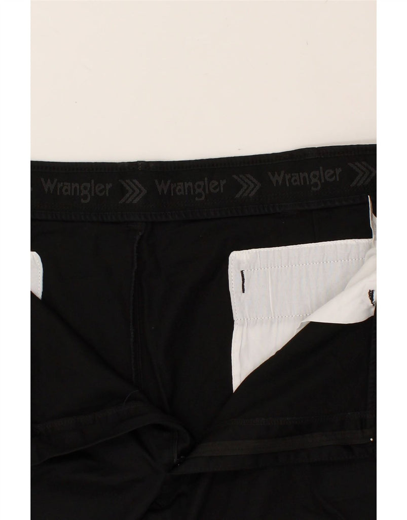 WRANGLER Mens Straight Chino Trousers W42 L30  Black Cotton | Vintage Wrangler | Thrift | Second-Hand Wrangler | Used Clothing | Messina Hembry 