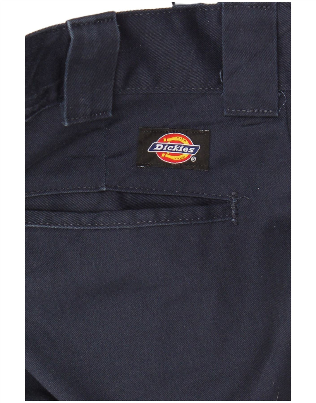 DICKIES Mens Slim Straight Chino Trousers W31 L32 Navy Blue Polyester