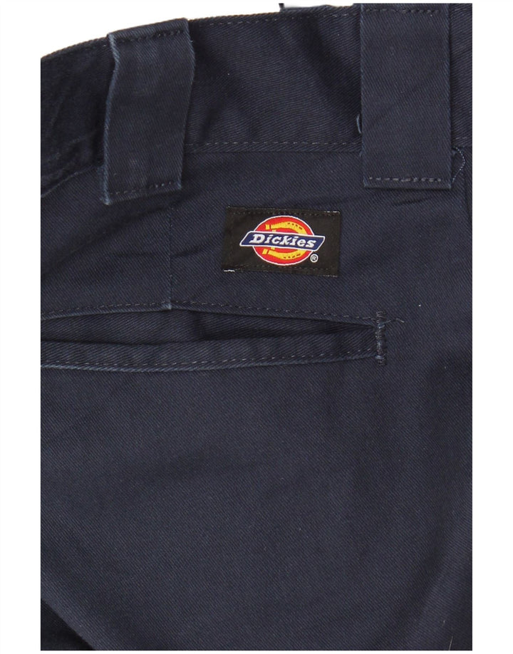 DICKIES Mens Slim Straight Chino Trousers W31 L32 Navy Blue Polyester