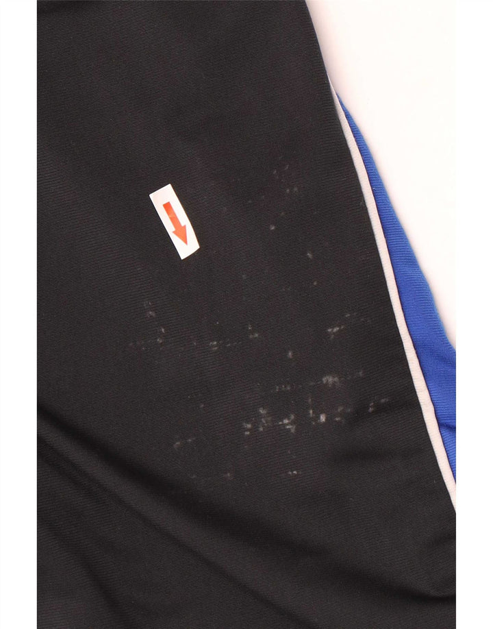 Reebok Mens Graphic Tracksuit Trousers Small Black Colourblock Polyester