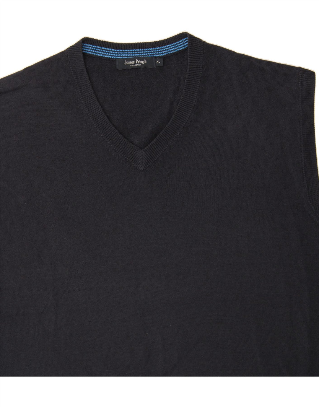 JAMES PRINGLE Mens Vest Tank Top XL Navy Blue Acrylic Vintage James Pringle and Second-Hand James Pringle from Messina Hembry 