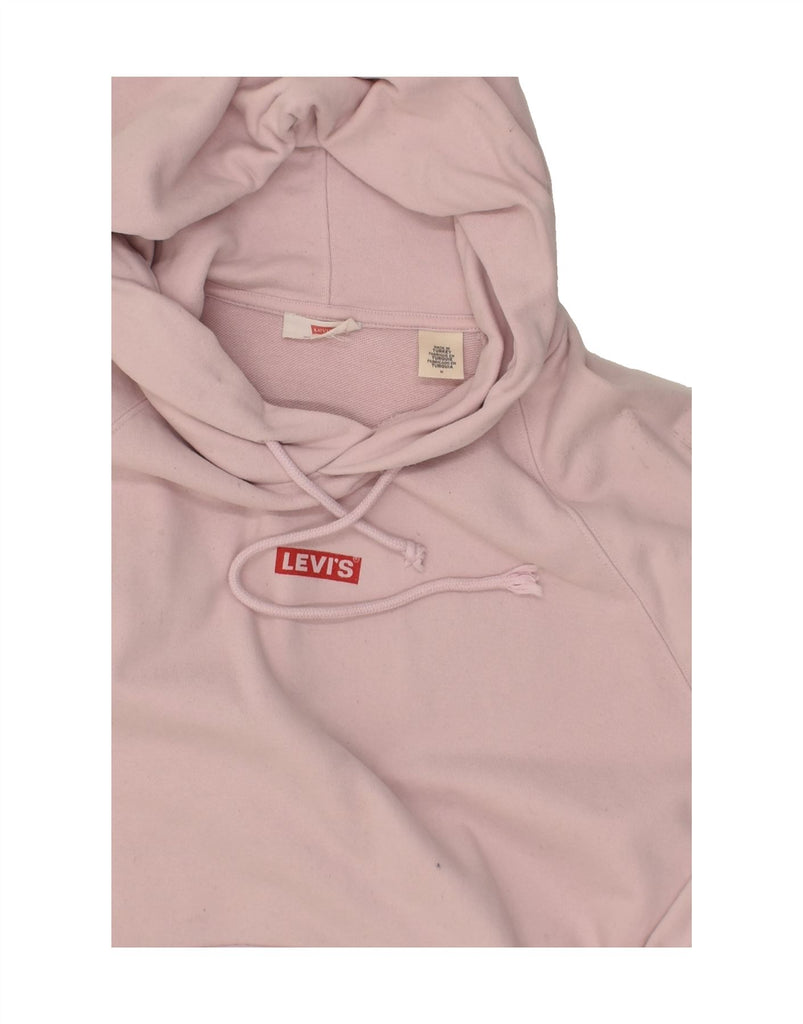 LEVI'S Womens Hoodie Jumper UK 14 Medium Pink Cotton | Vintage Levi's | Thrift | Second-Hand Levi's | Used Clothing | Messina Hembry 