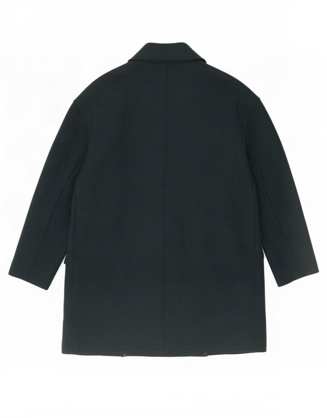 Zara Womens Oversized Double Breasted Coat UK 4 XS Green Polyester