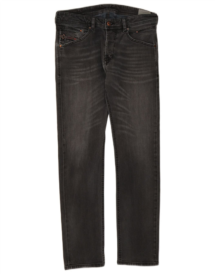 Diesel Womens Belther Regular Slim Jeans W30 L30 Grey Cotton