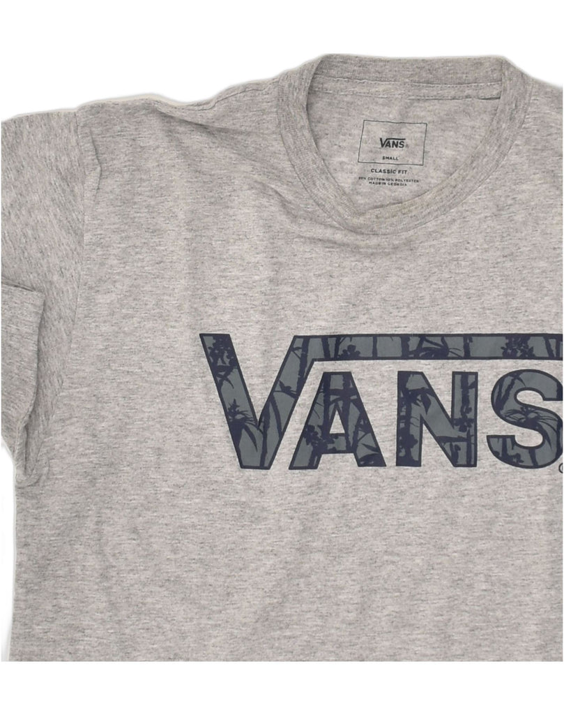 VANS Mens Classic Fit Graphic T-Shirt Top Small Grey Cotton | Vintage Vans | Thrift | Second-Hand Vans | Used Clothing | Messina Hembry 