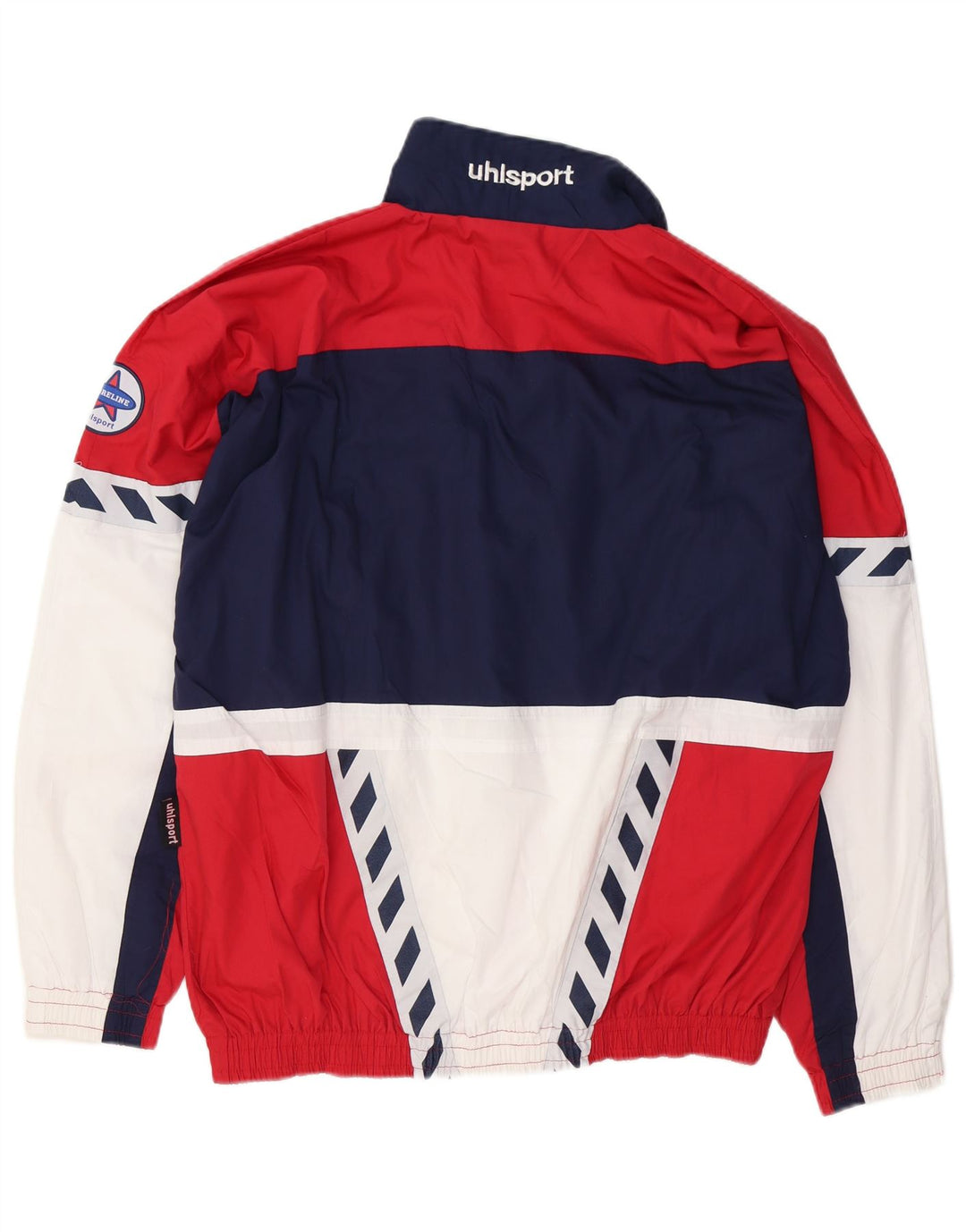 UHLSPORT Mens Tracksuit Top Jacket UK 44/46 XL Multicoloured Colourblock