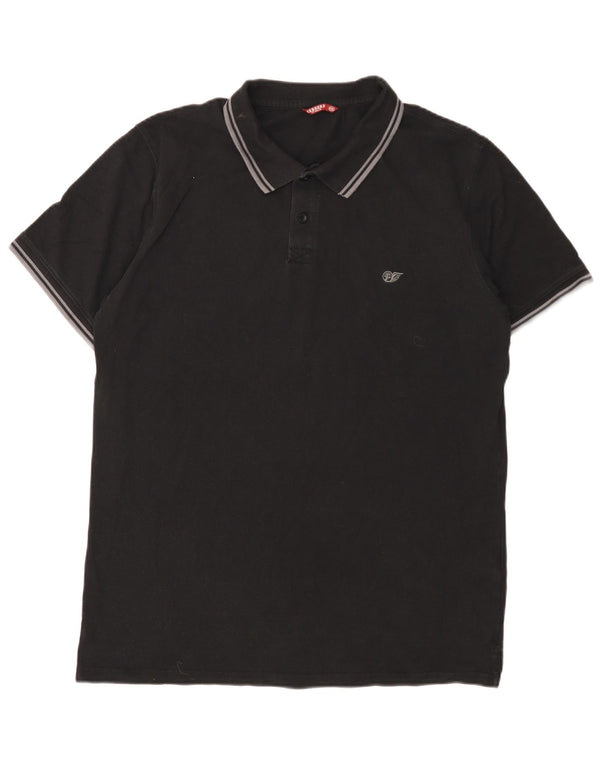 Carrera Mens Polo Shirt 2XL Black Cotton