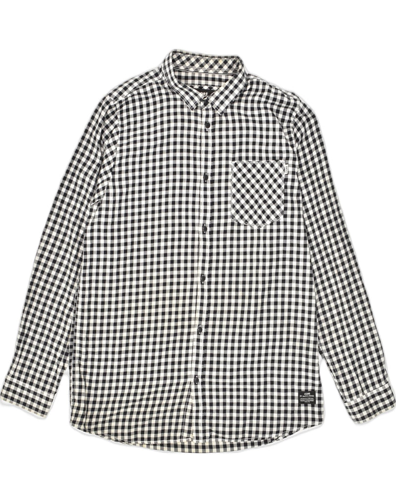 JACK & JONES Mens Shirt XL Black Gingham Cotton | Vintage Jack & Jones | Thrift | Second-Hand Jack & Jones | Used Clothing | Messina Hembry 