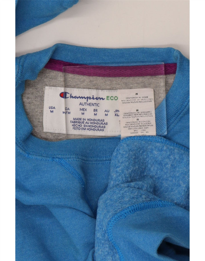 CHAMPION Womens Sweatshirt Jumper UK 14 Medium Blue Cotton