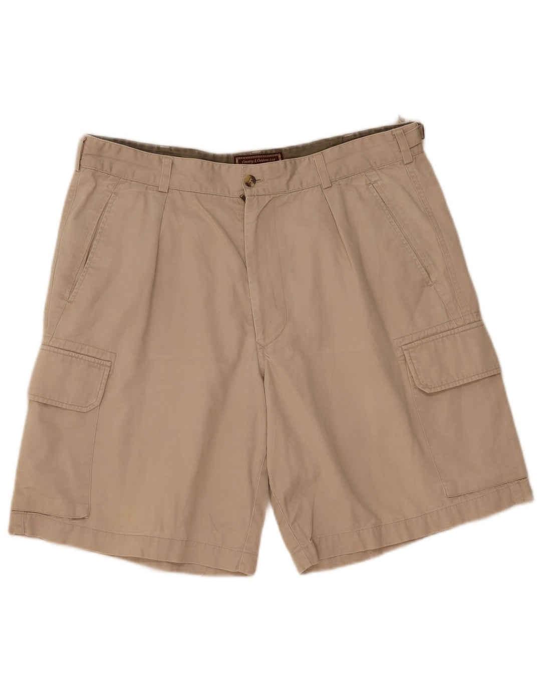 Marlboro Classics Mens Cargo Shorts EU 54 2XL W36 Beige