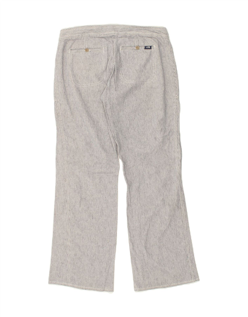 THE NORTH FACE Womens Straight Casual Trousers W32 L30 Grey Pinstripe Vintage The North Face and Second-Hand The North Face from Messina Hembry 