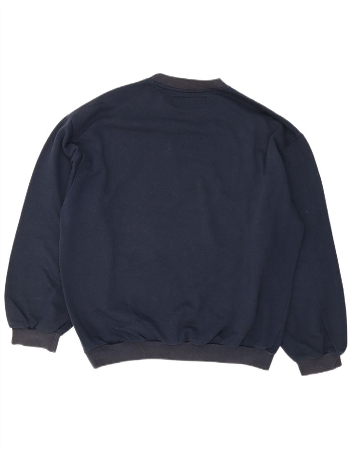 Diadora Mens Graphic Loose Fit Sweatshirt Jumper Medium Navy Blue
